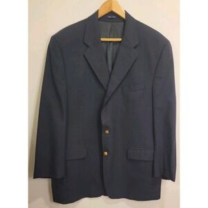 VTG Polo‎ University Ralph Lauren Gold Buttons Navy Sports Jacket Wool Mens 46 R